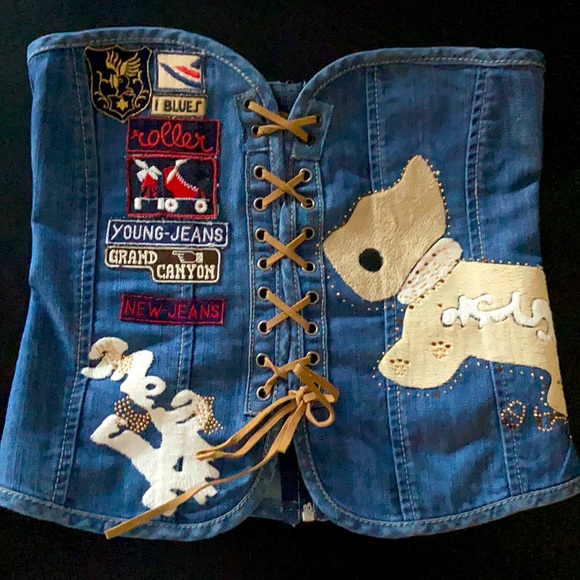 NWOT Crop top from Samiia. Small jeans. - Picture 1 of 6